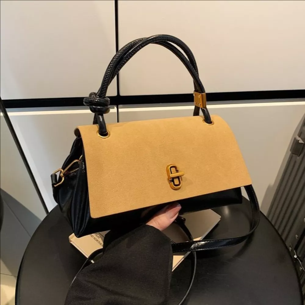 Flap Crossbody Bag with Top Handle, image 9