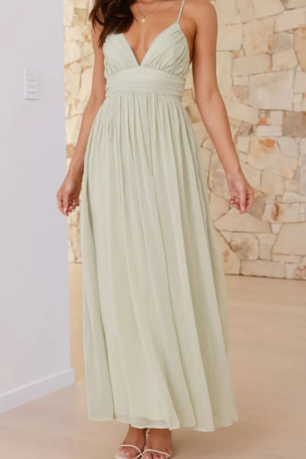 Ruched V-Neck Cami Dress, image 10