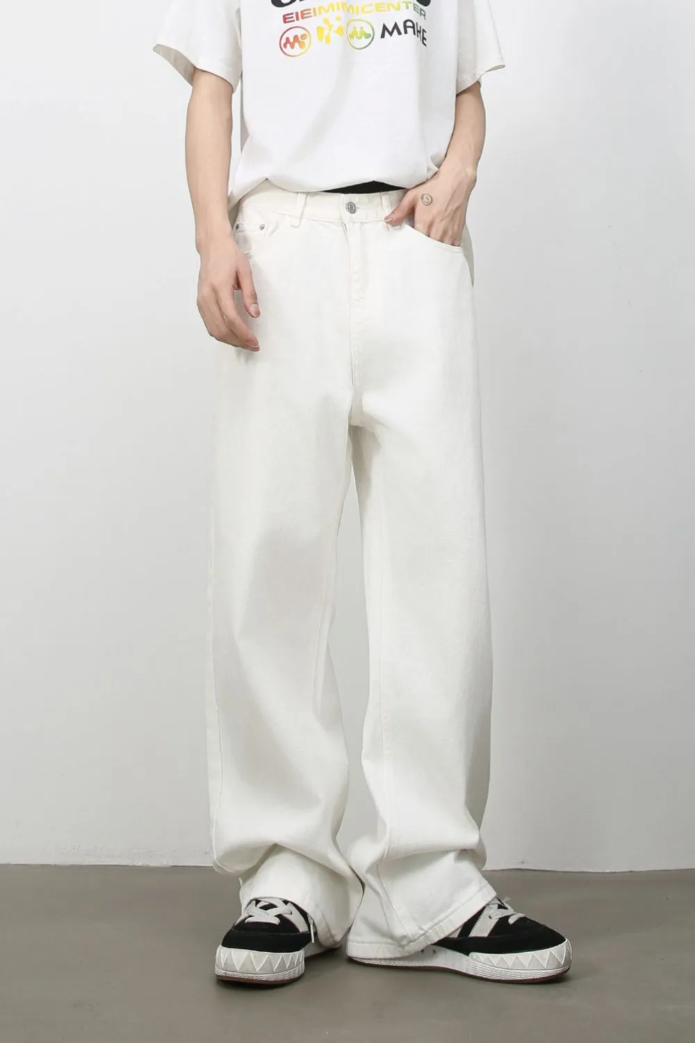 Men's Wide Leg Jeans, image 2