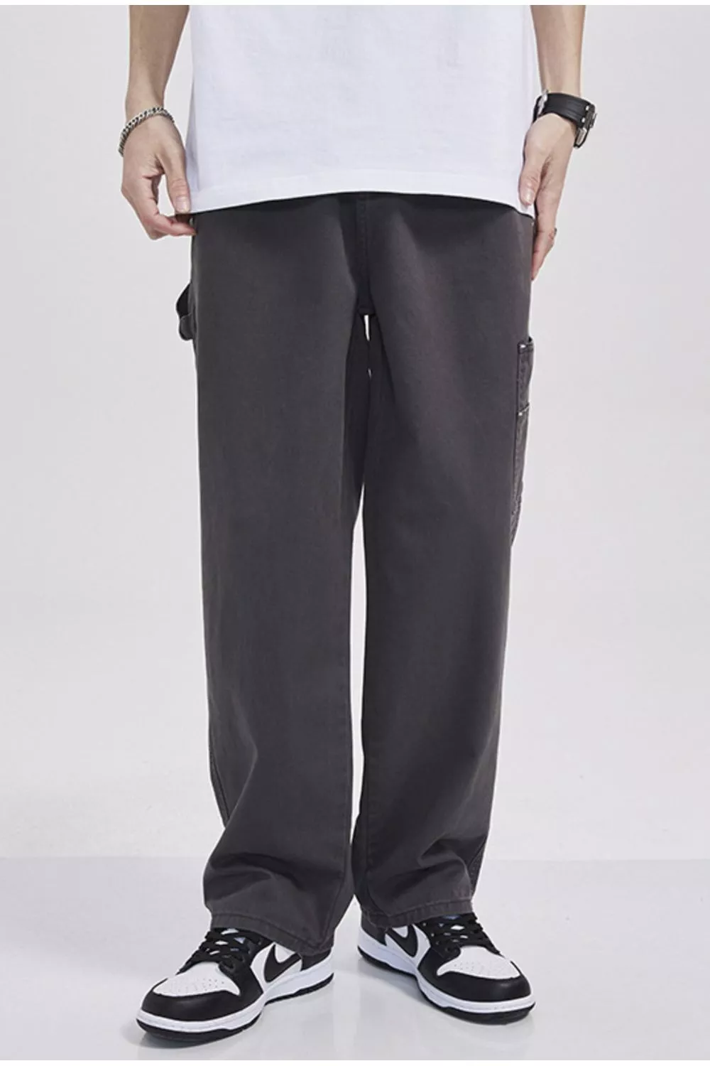 Men's Full Size Loose Fit Cargo Pants Plus Size, image 3