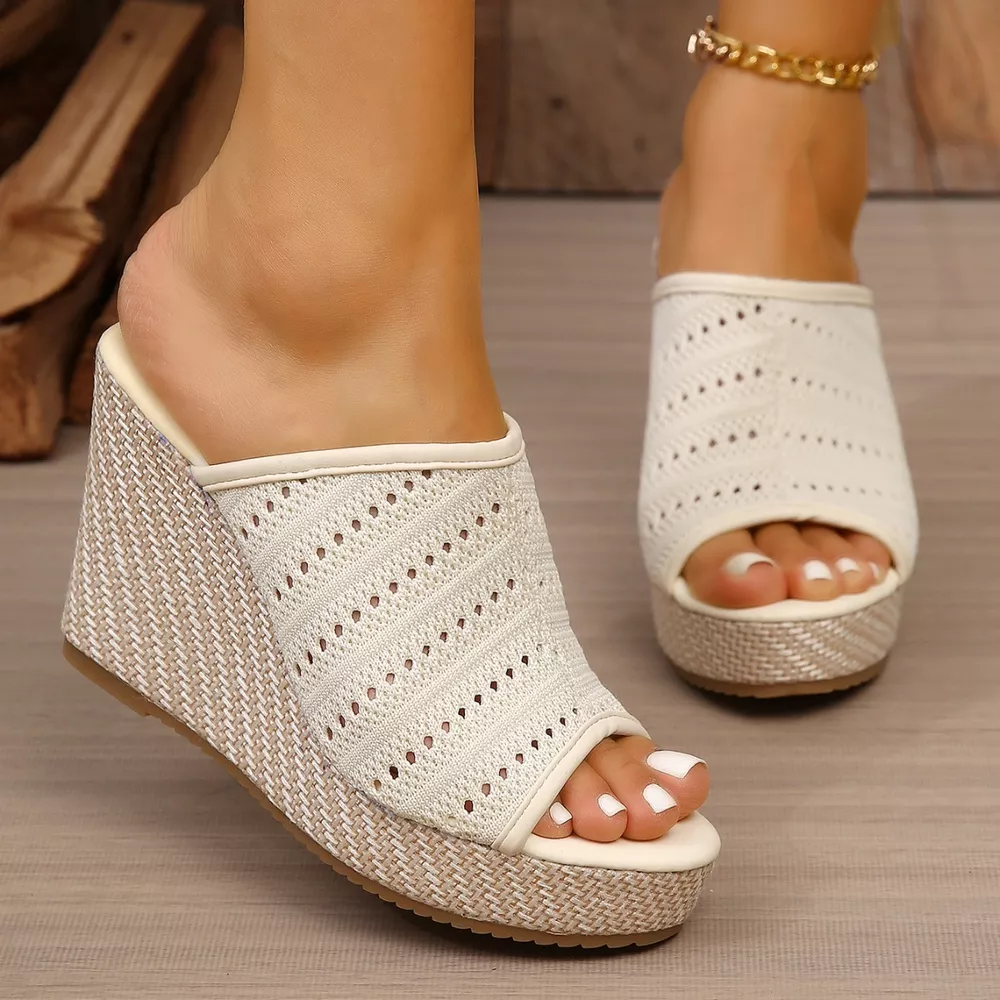 Open Toe Wedge Sandals, image 6