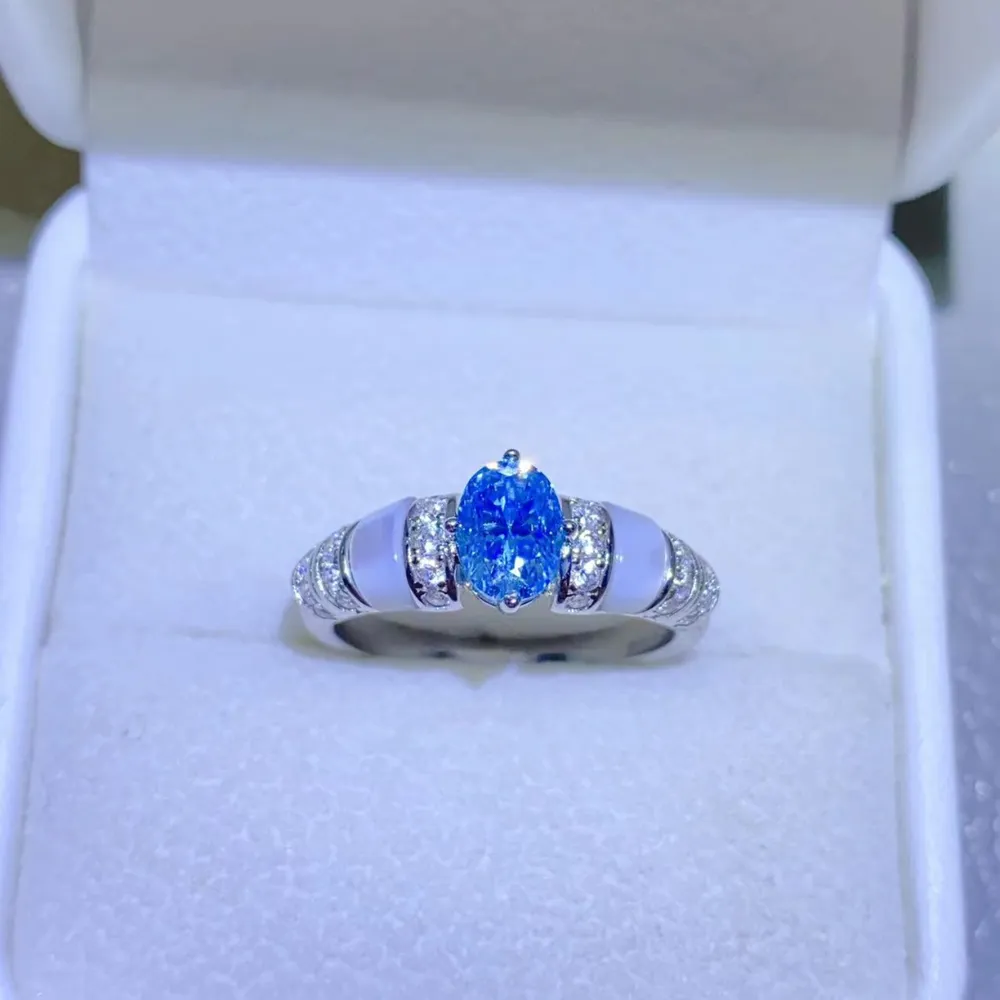 1 Carat Moissanite 925 Sterling Silver Ring, image 7