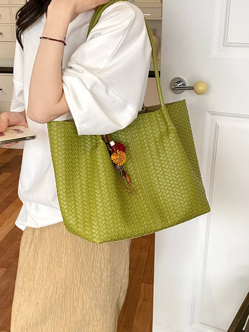 PU Leather Tote Bag, image 3