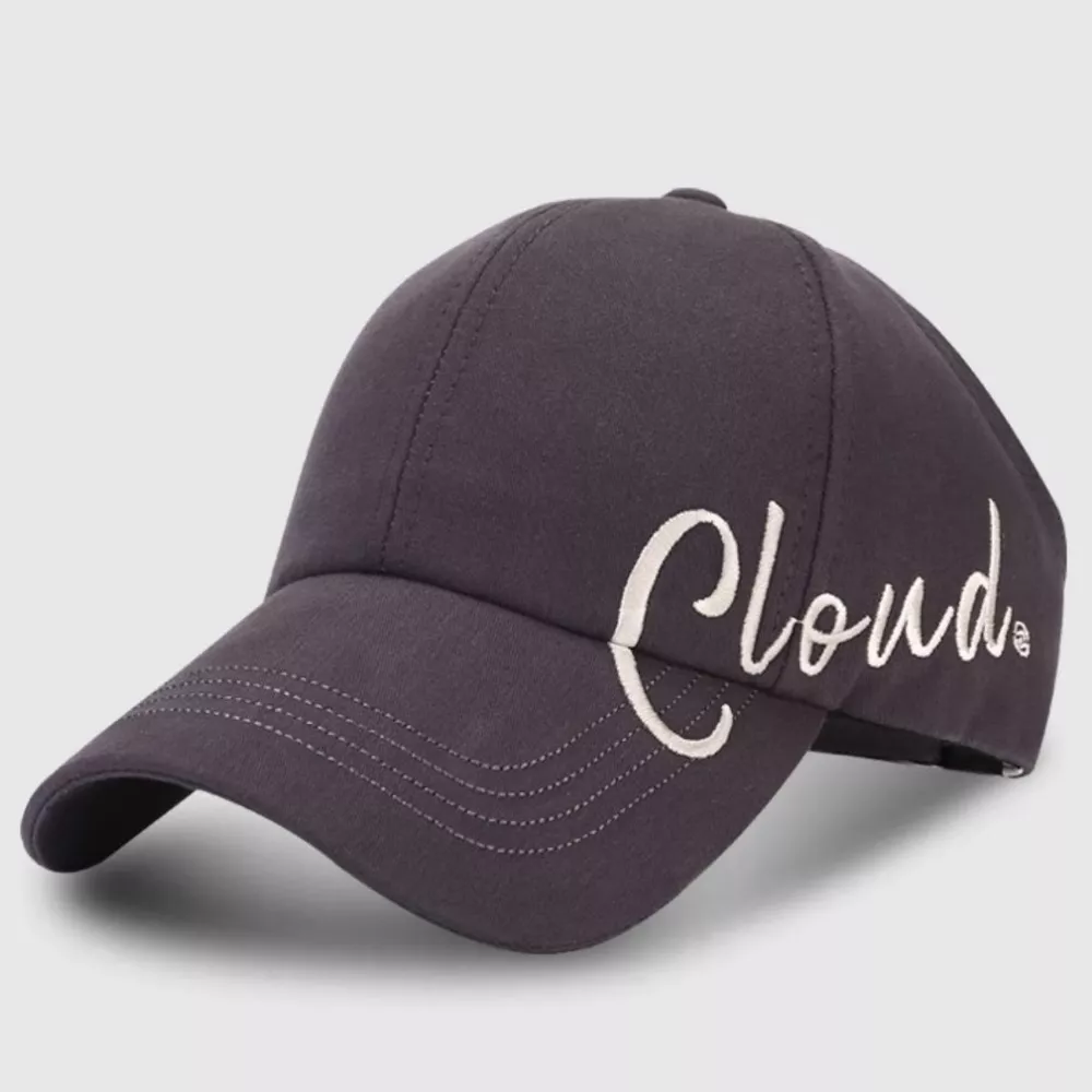 Baseball Cap with "Cloud" Embroidery, image 4