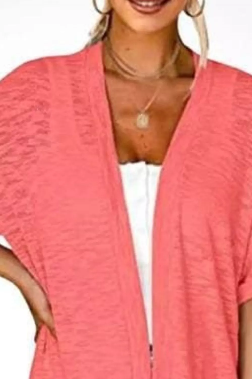 Side Sit Open Front Cardigan, image 3