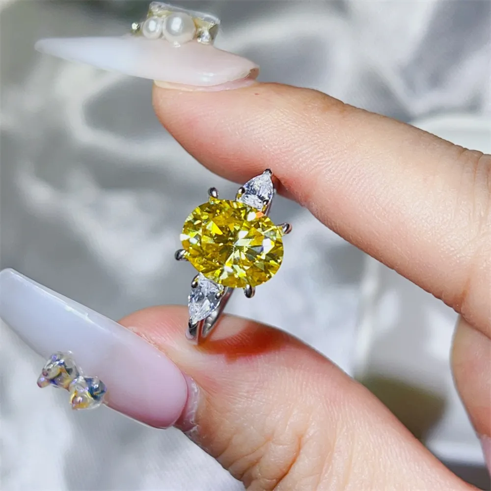 3 Carat Moissanite 925 Sterling Silver Ring, image 2