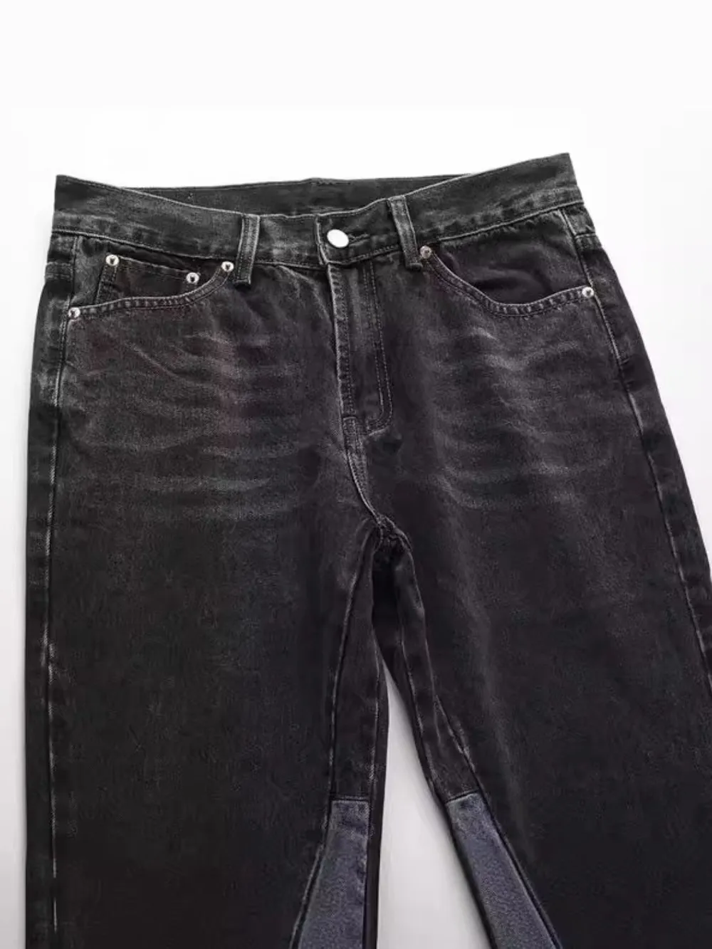 Men's Washed Bootcut Jeans, image 4