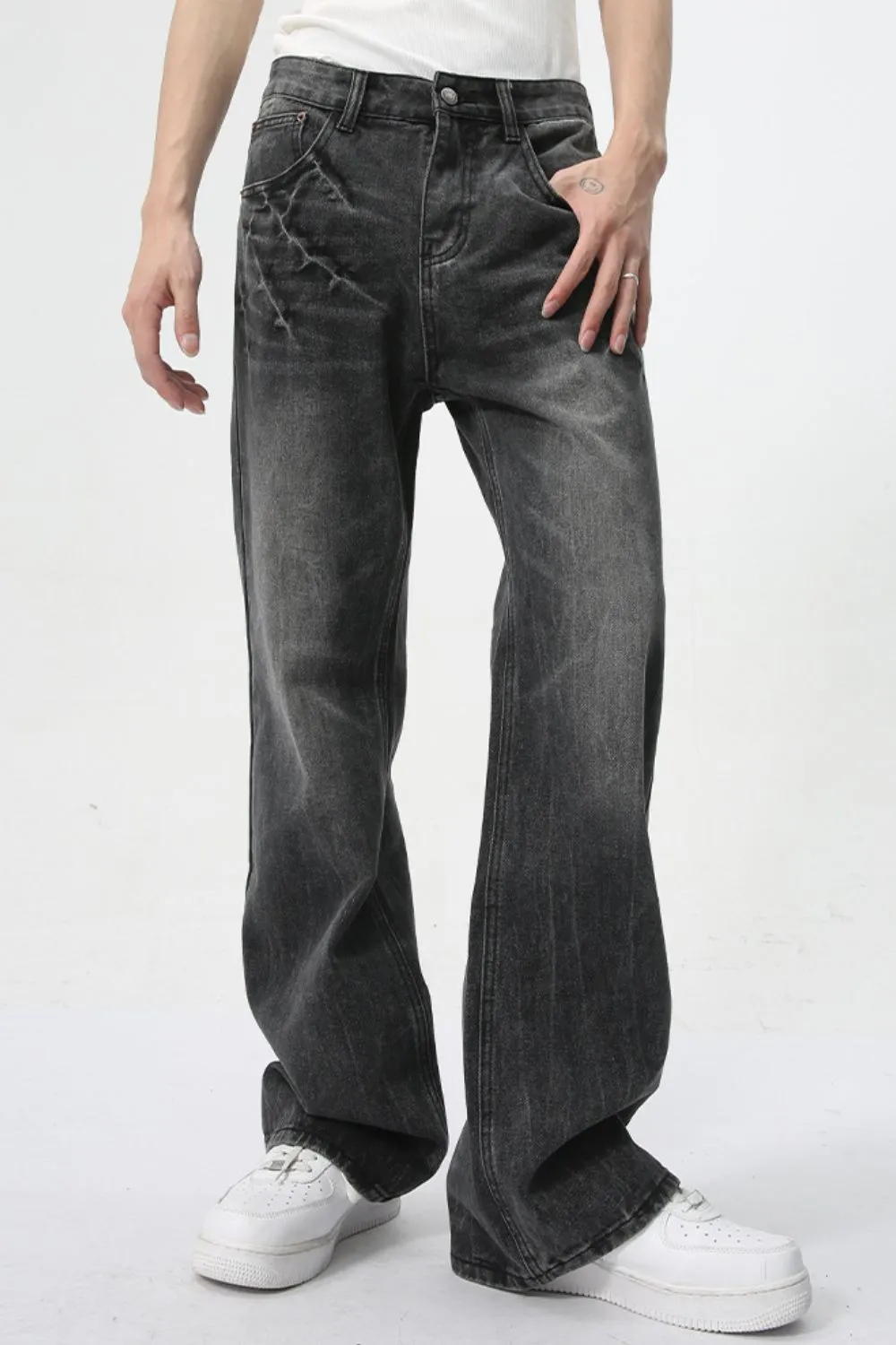 Lightning Burst Bootcut Jeans, image 2