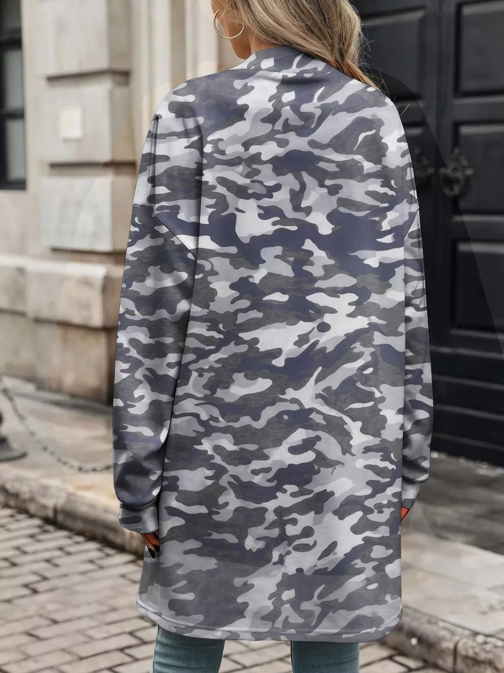 Printed Open Front Cardigan, image 23