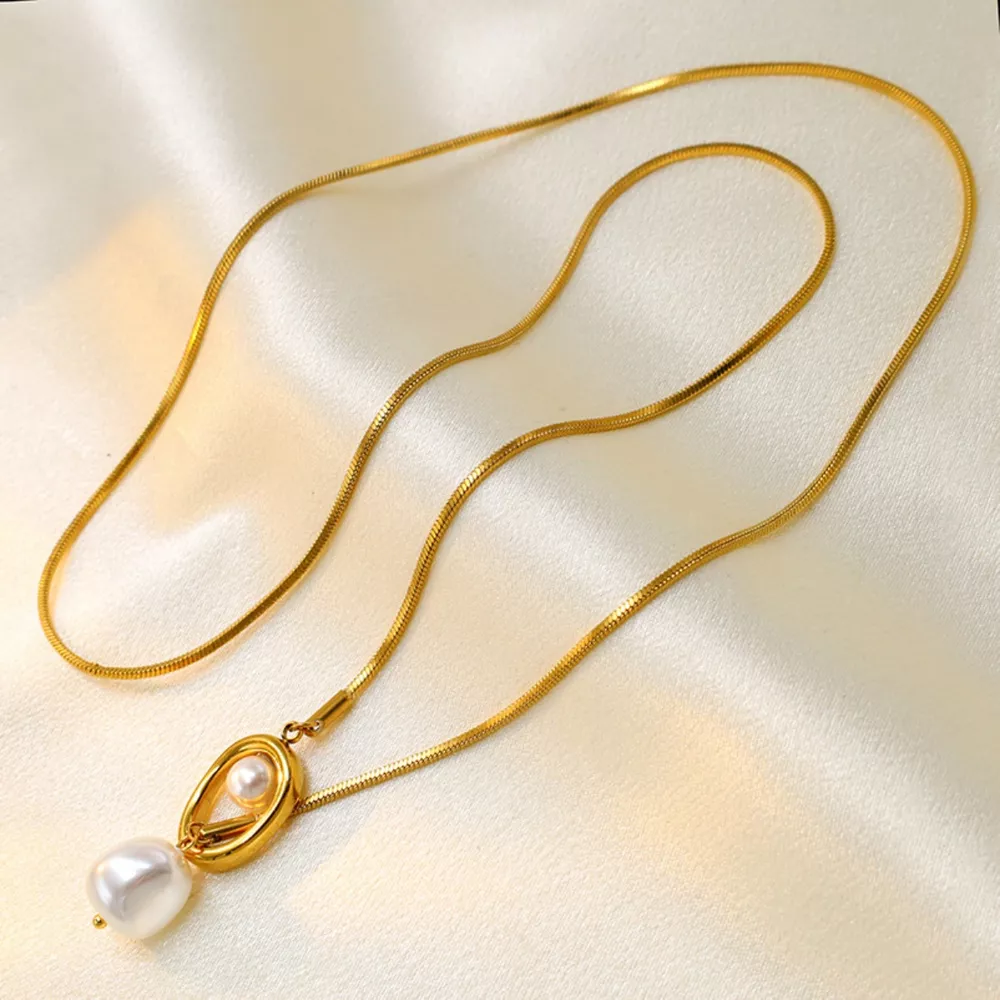 Pearl Pendant Necklace, image 4