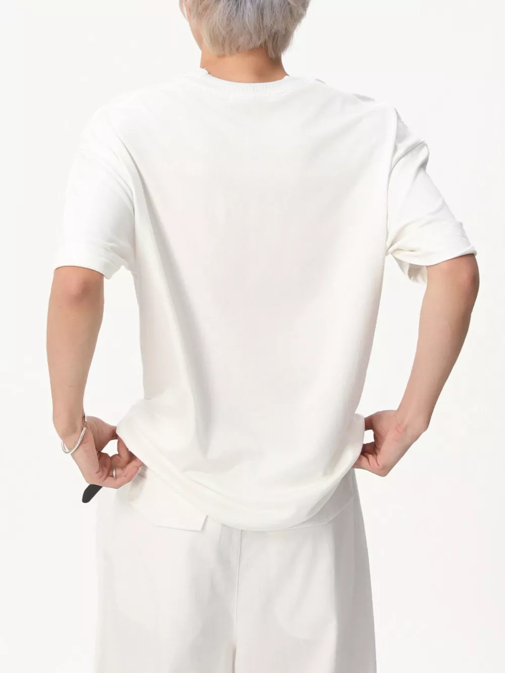 Men's Round Neck Short Sleeve T-Shirt, image 10