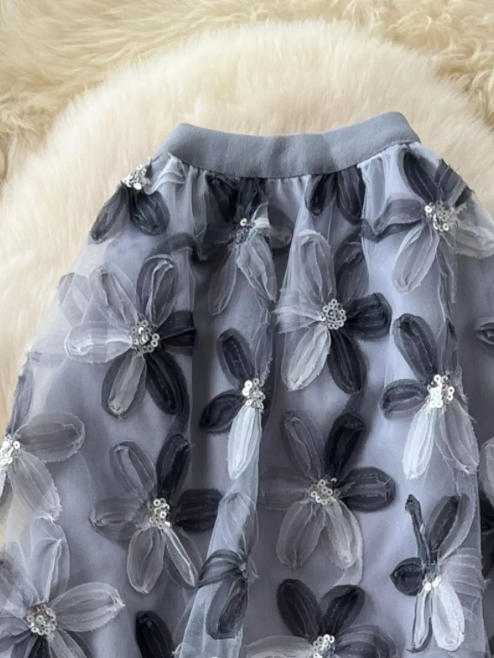 Floral Mesh Skirt, image 20