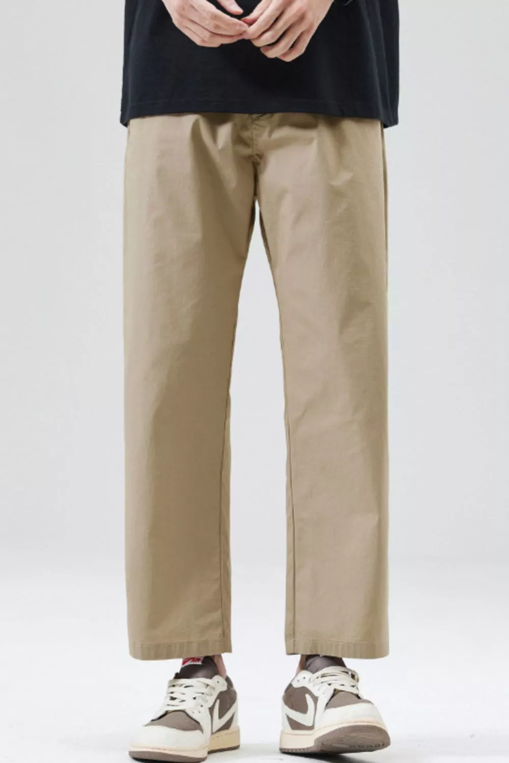 Men's Full Size Casual Loose Fit Cropped Pants Plus Size, image 3