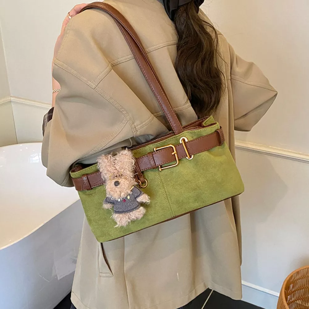 Buckle Decor Shoulder Bag, image 3