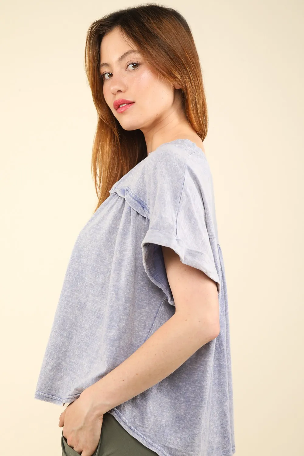 Nochted Short Sleeve Washed T-Shirt, image 3