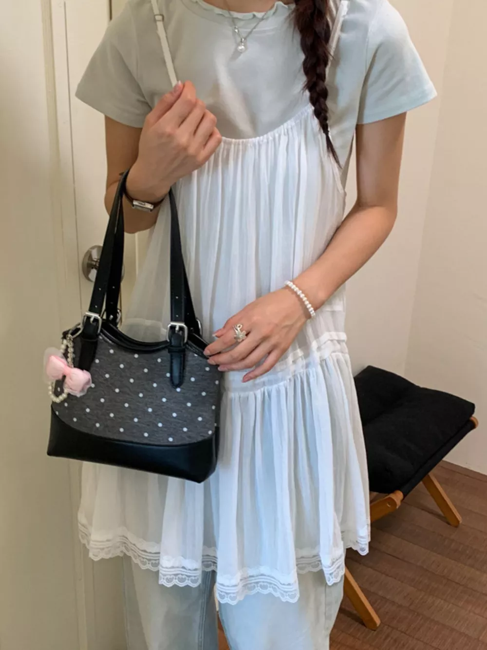 Polka Dot Shoulder Bag, image 2