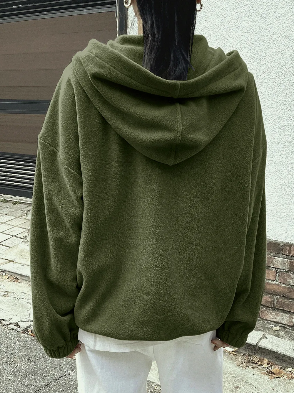 Mountain Quarter Zip Long Sleeve Hoodie, image 5