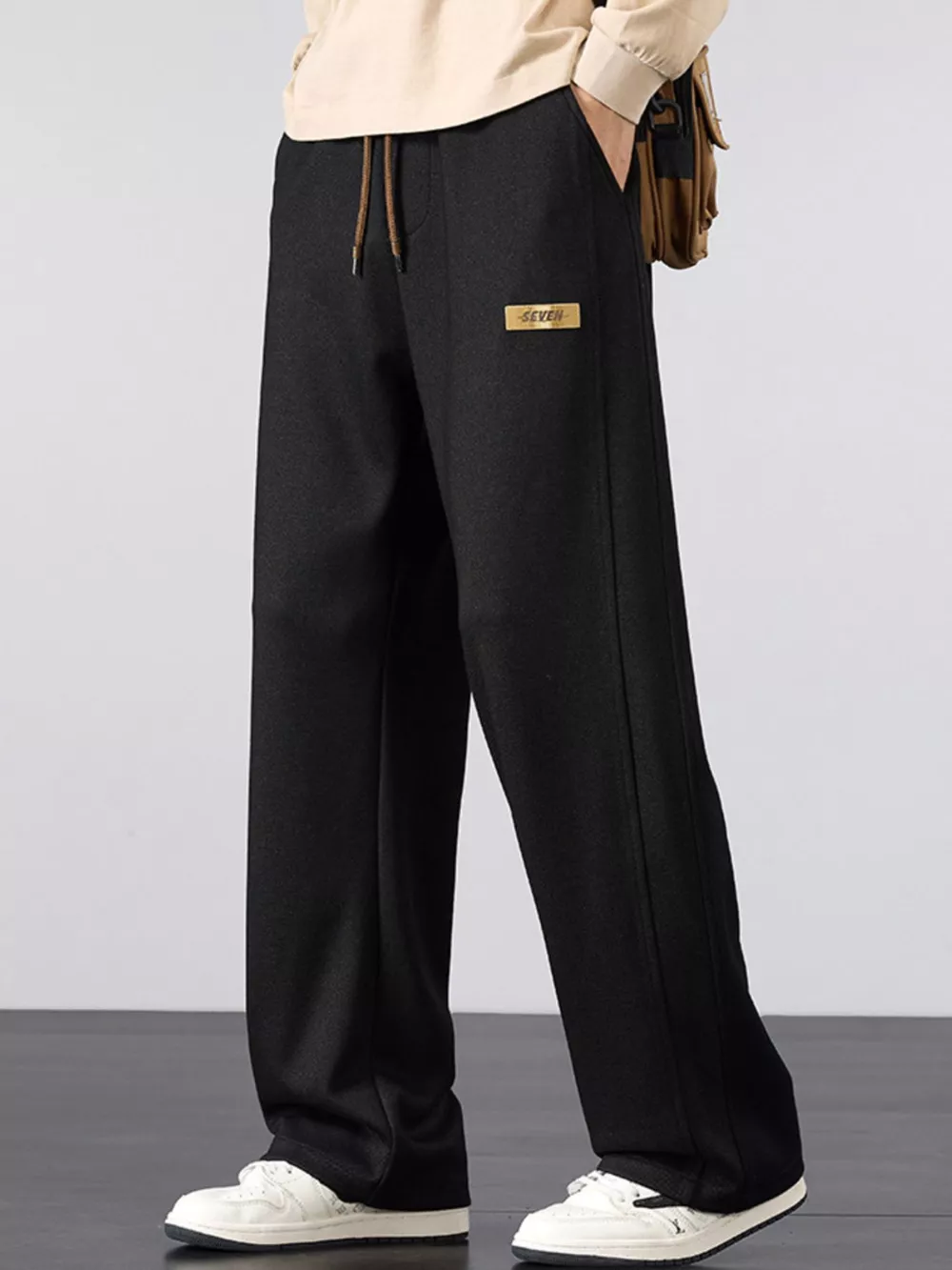 Men's Plus Size Casual Loose Fit Drawstring Pants