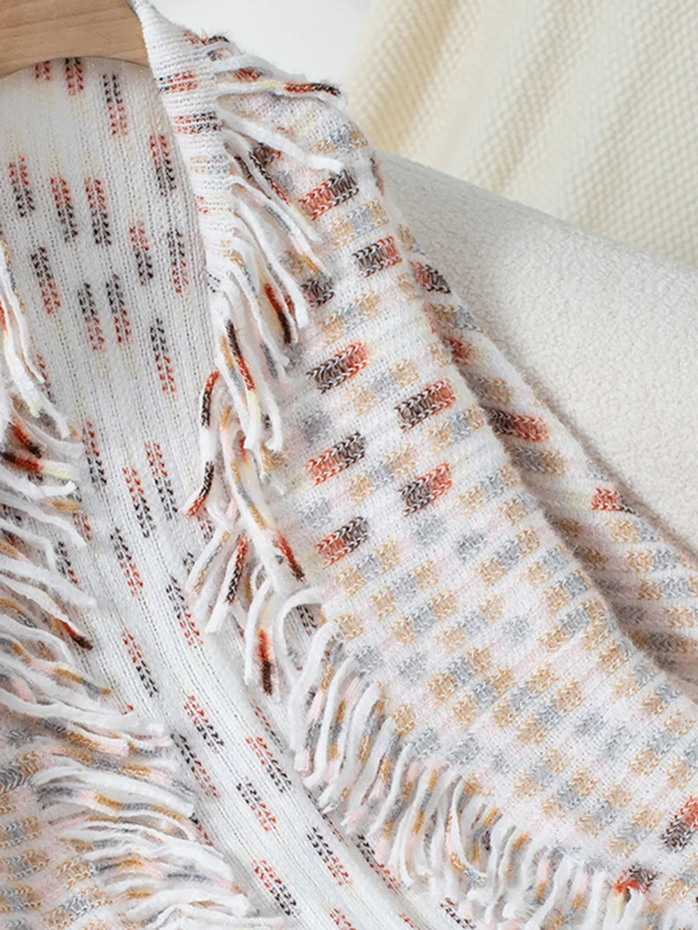 Fringe Open Front Half Sleeve Poncho, image 10