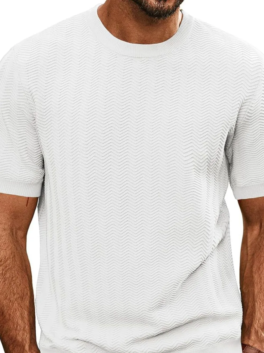 Men's Full Size Round Neck Short Sleeve T-Shirt Plus Size, image 5
