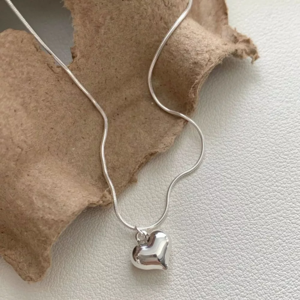 925 Sterling Silver Heart Necklace