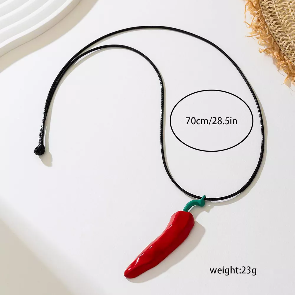 Chili Pepper Pendant Necklace, image 6