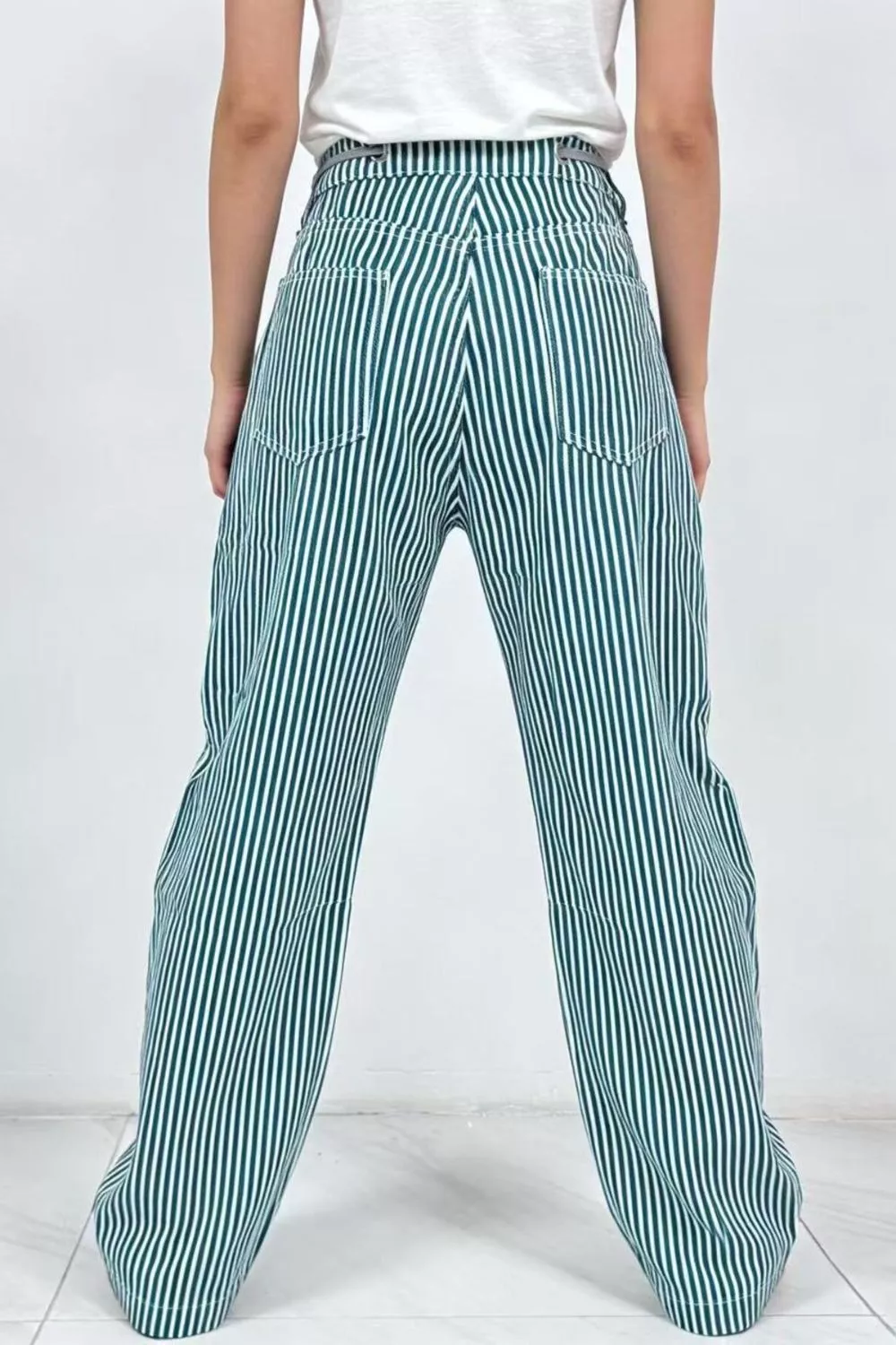 Striped Wide-Leg Pants, image 4