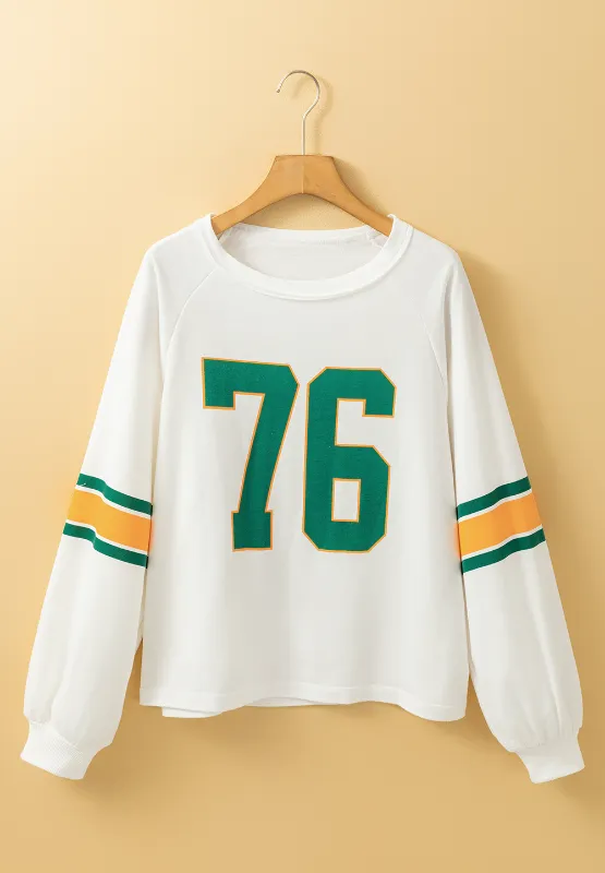 Number 76 Round Neck Long Sleeve Top, image 11
