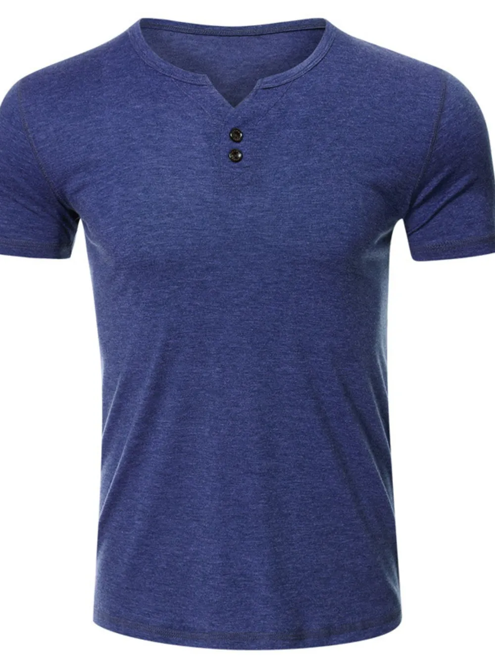 Men's Henley Short Sleeve Polo Top, image 9