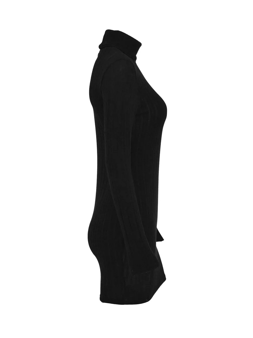 Turtleneck Ribbed Bodycon Mini Dress, image 15