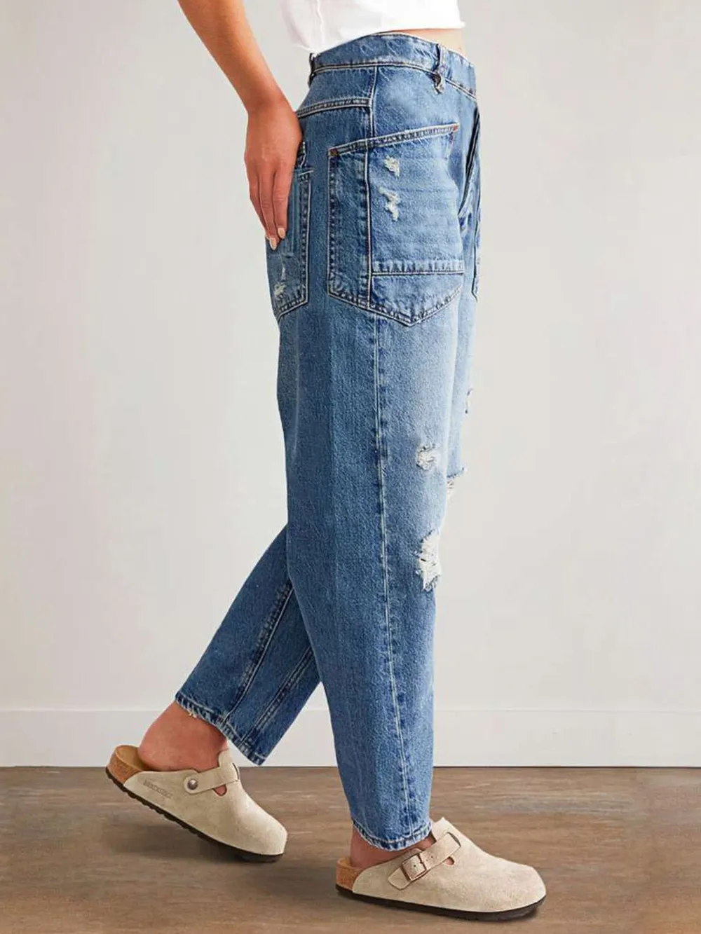 Distressed Jeans with Pockets, image 4