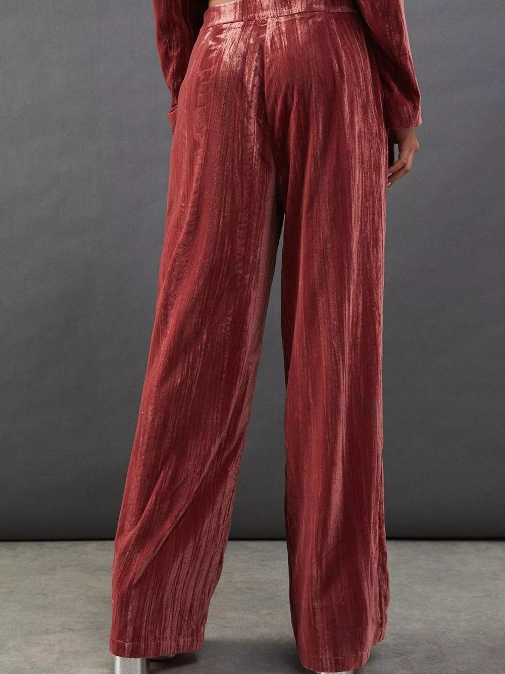 Velvet Lapel Collar Blazer & Pants Set, image 16