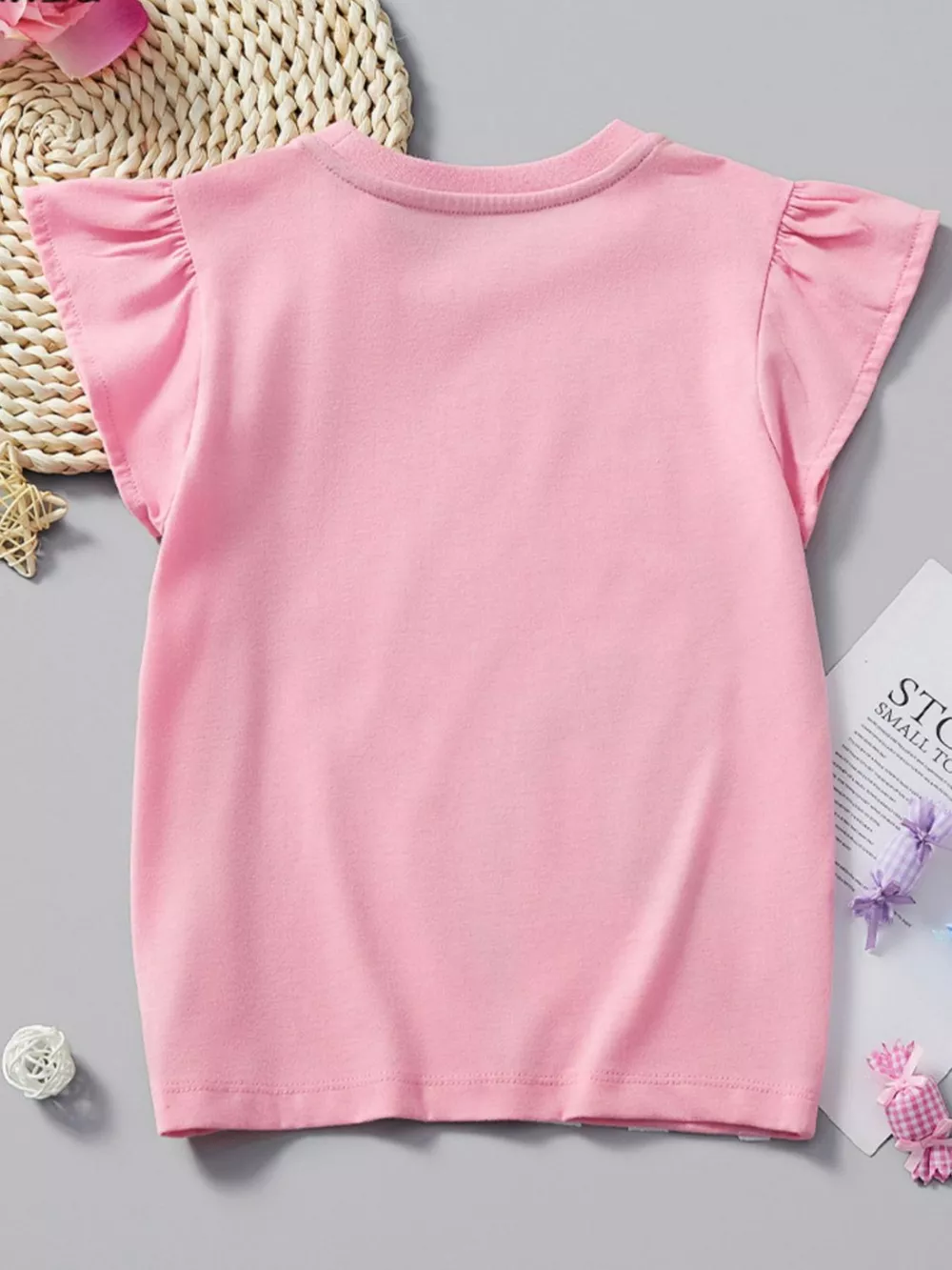 Children's Unicorn Ruffle Sleeve T-Shirt, image 6