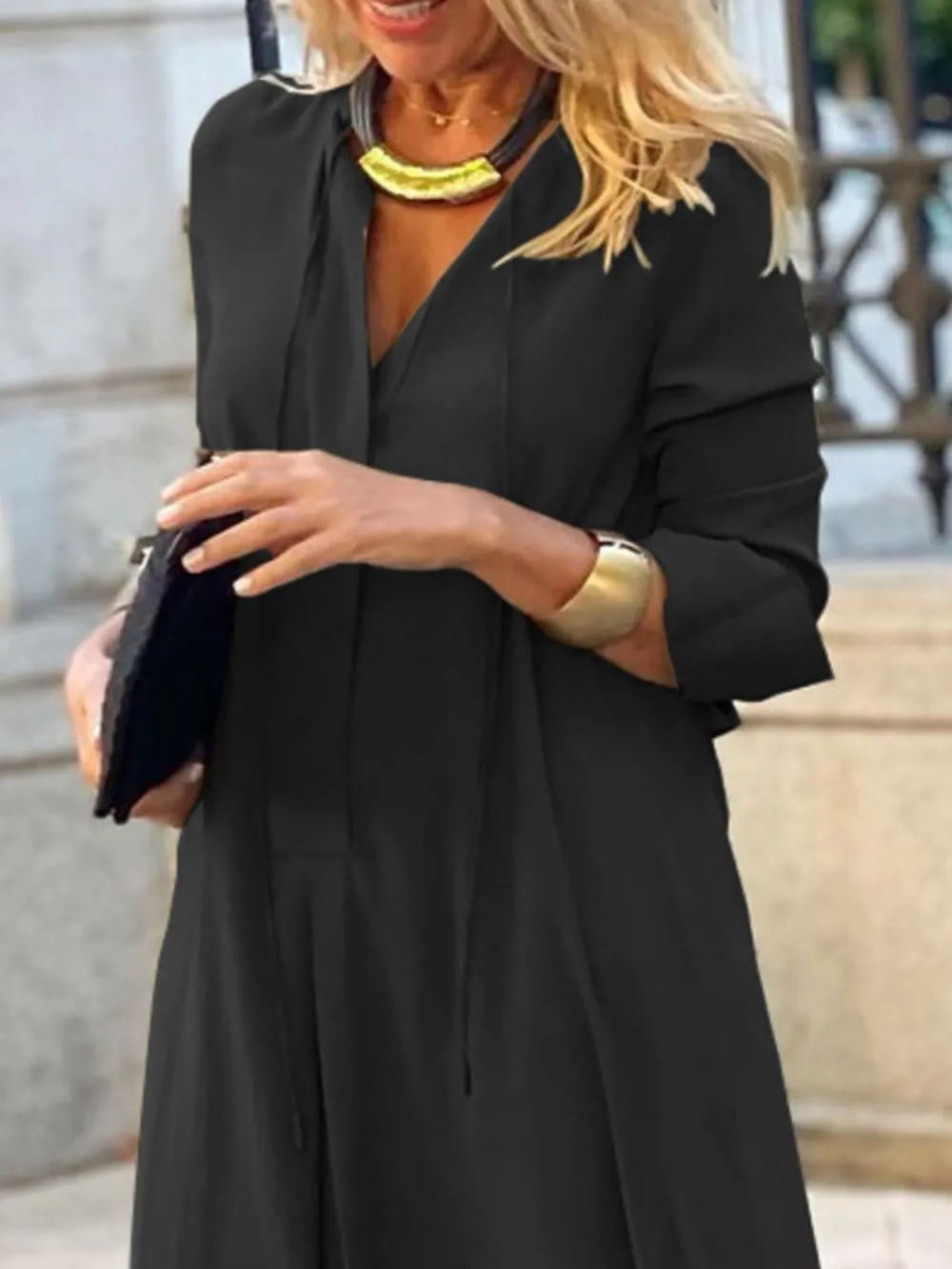 Full Size Solid Color Maxi Shirt Dress Plus Size, image 9