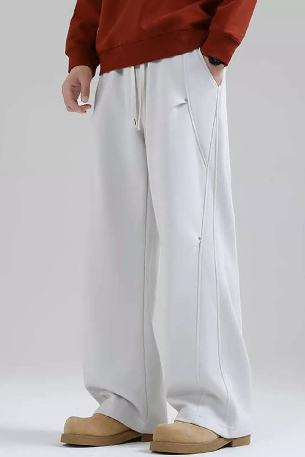 Men's Plus Size Loose-Fit Drawstring Casual Pants