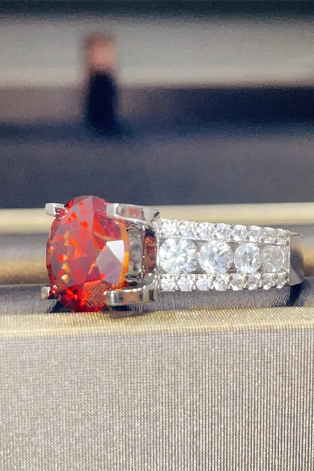 5 Carat Moissanite 925 Sterling Silver Ring, image 2