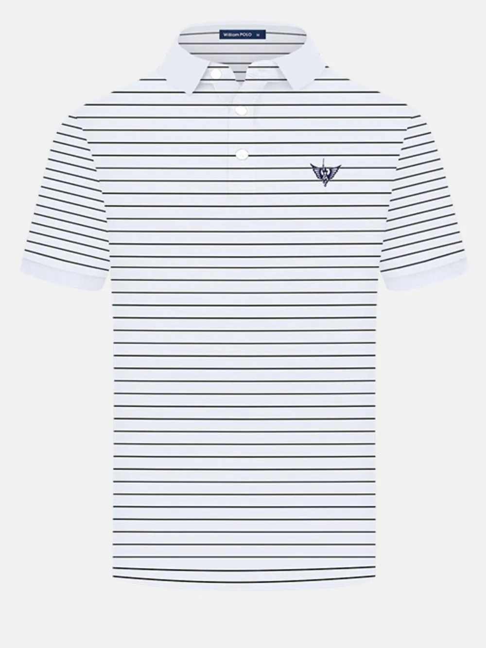 Men's Plus Size Striped Short Sleeve Polo Shirt, image 8