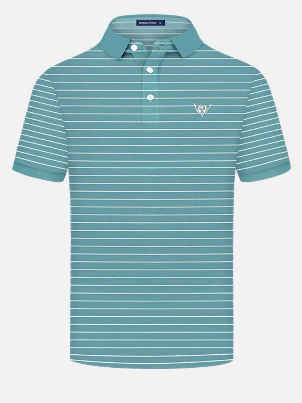 Men's Plus Size Striped Short Sleeve Polo Shirt, image 7