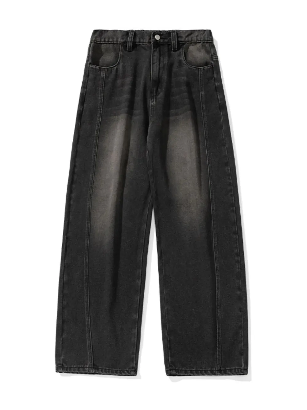 Men's Plus Size Wide Leg Jeans, image 3
