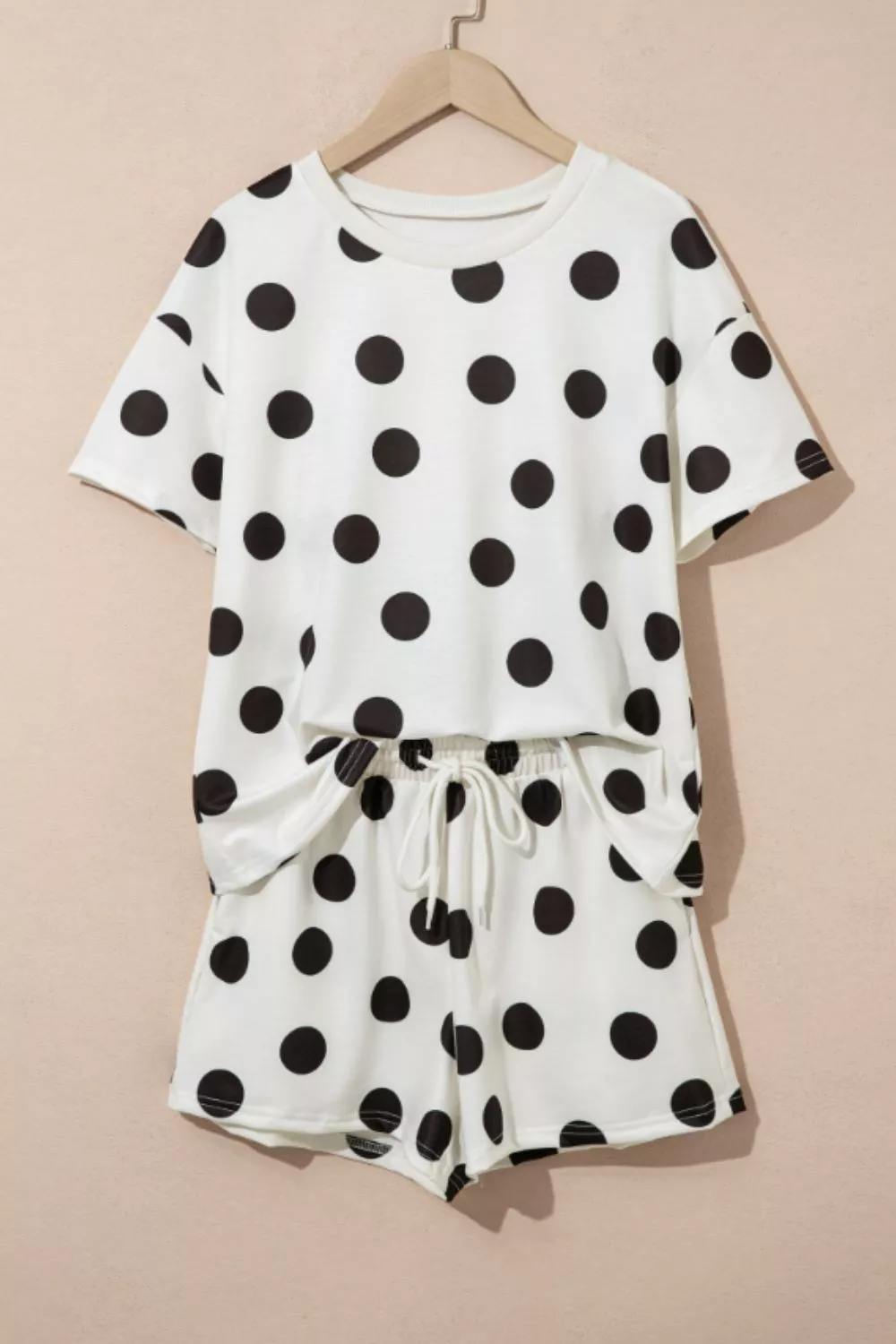 Polka Dot Tee and Shorts 2-Piece Set, image 2