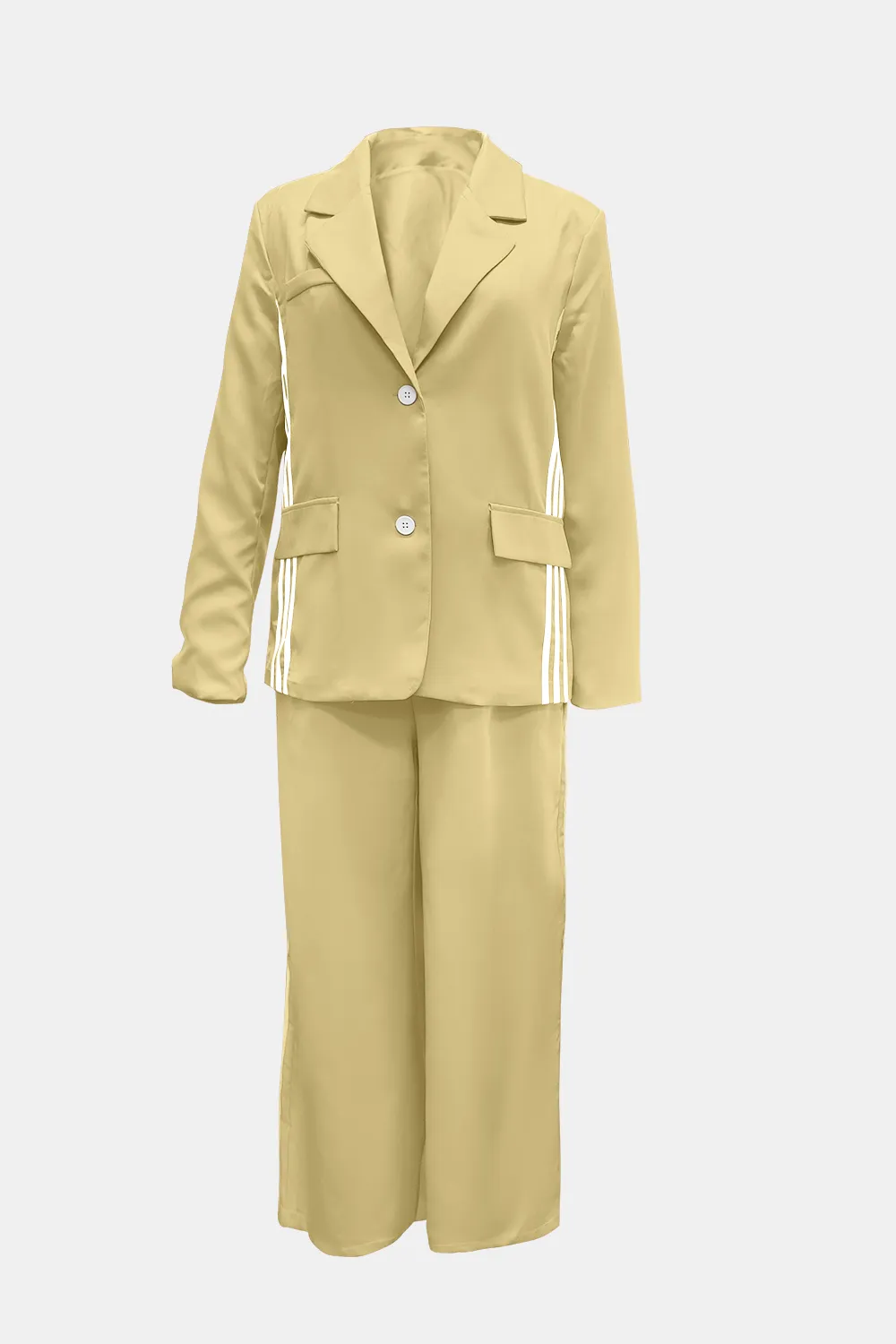 Side Striped Long Sleeve Blazer and Pants Set, image 5