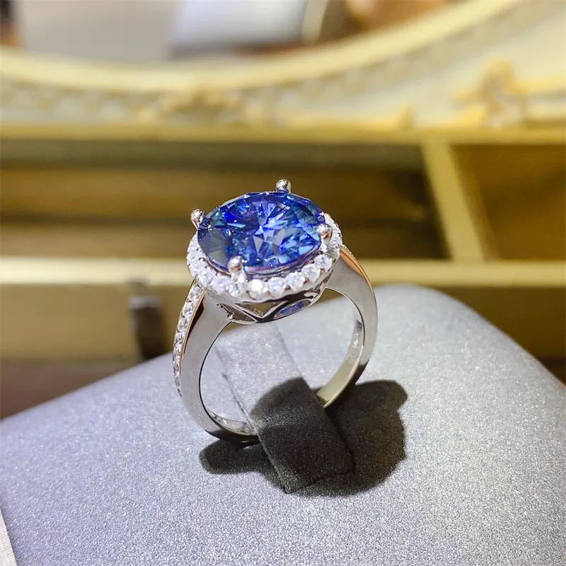 5 Carat Moissanite 925 Sterling Silver Ring, image 5