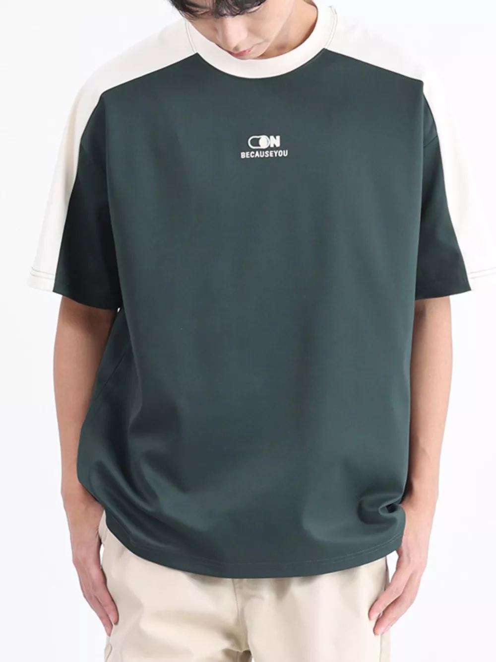 Men's Plus Size Color Block Casual T-Shirt, image 6