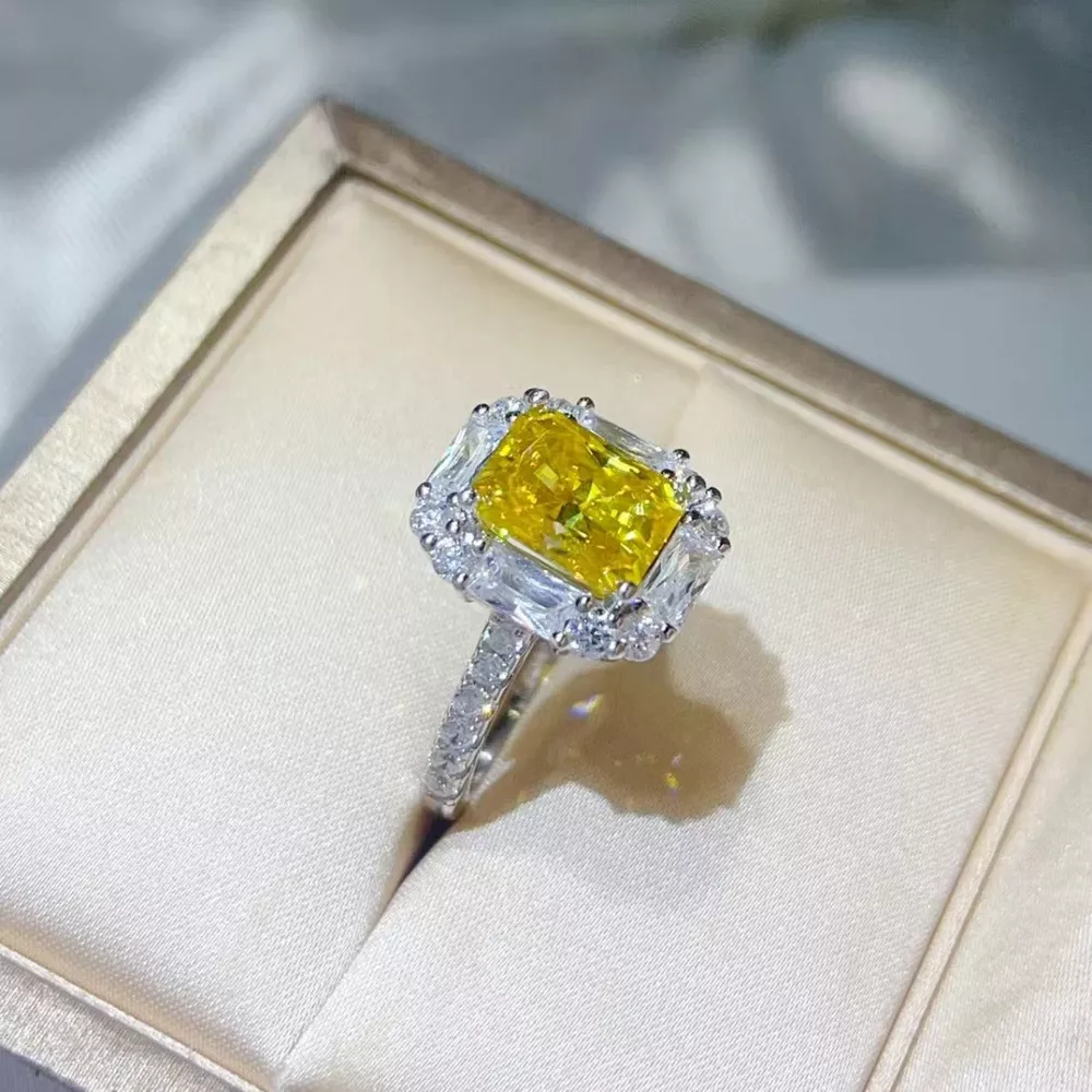 3 Carat Moissanite 925 Sterling Silver Ring, image 6