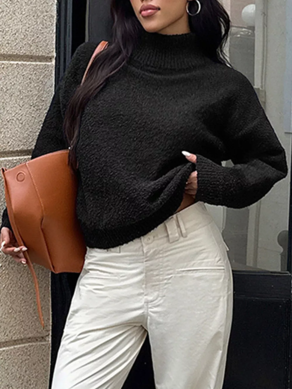 Turtleneck Long Sleeve Sweater, image 15