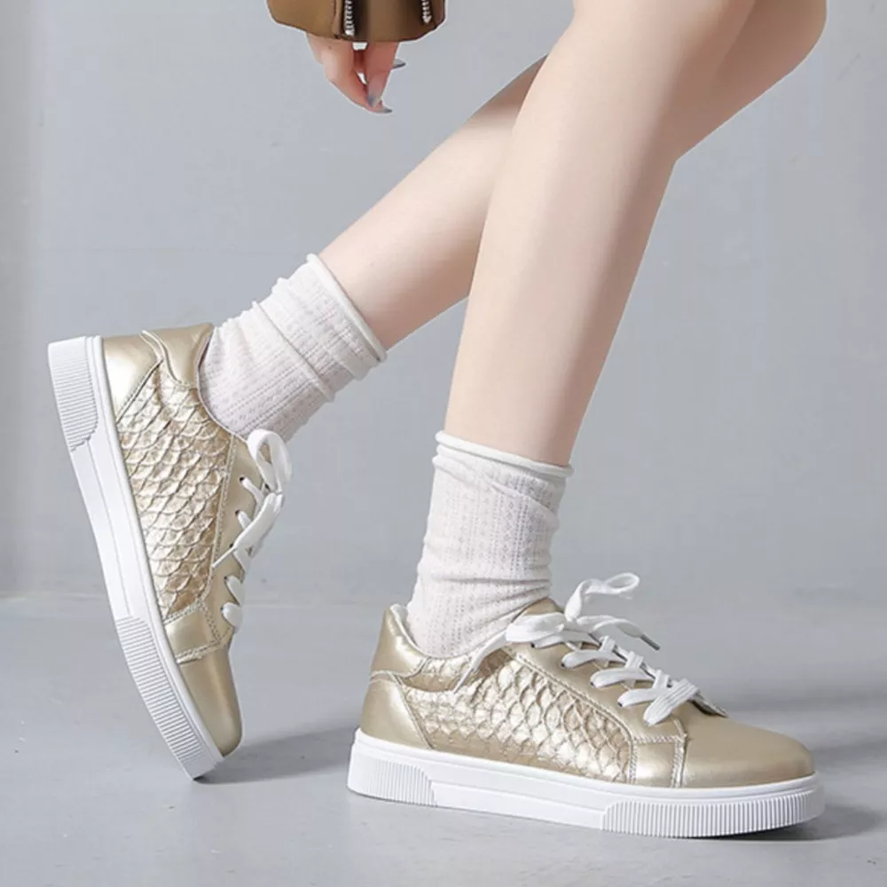 Round Toe Lace Up Sneakers, image 5