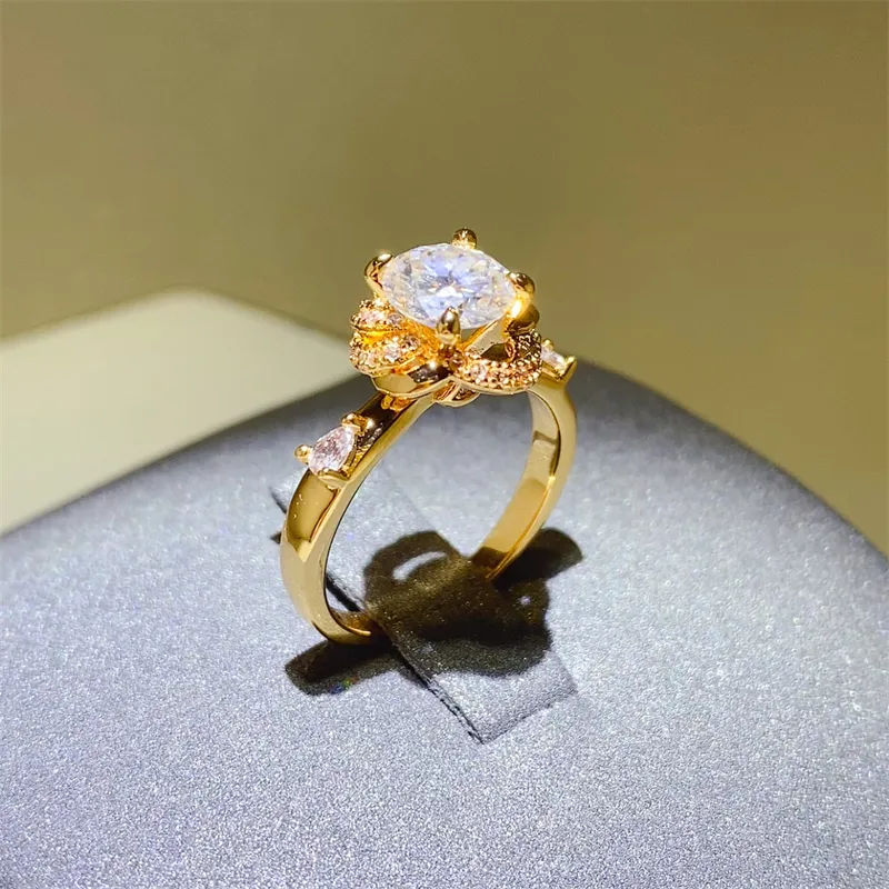 1 Carat Moissanite Zircon 925 Sterling Silver Ring, image 5