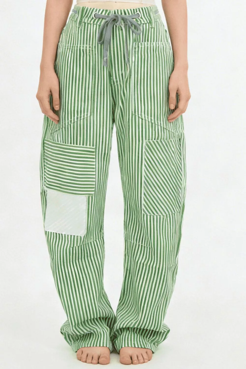 Striped Wide-Leg Pants, image 5
