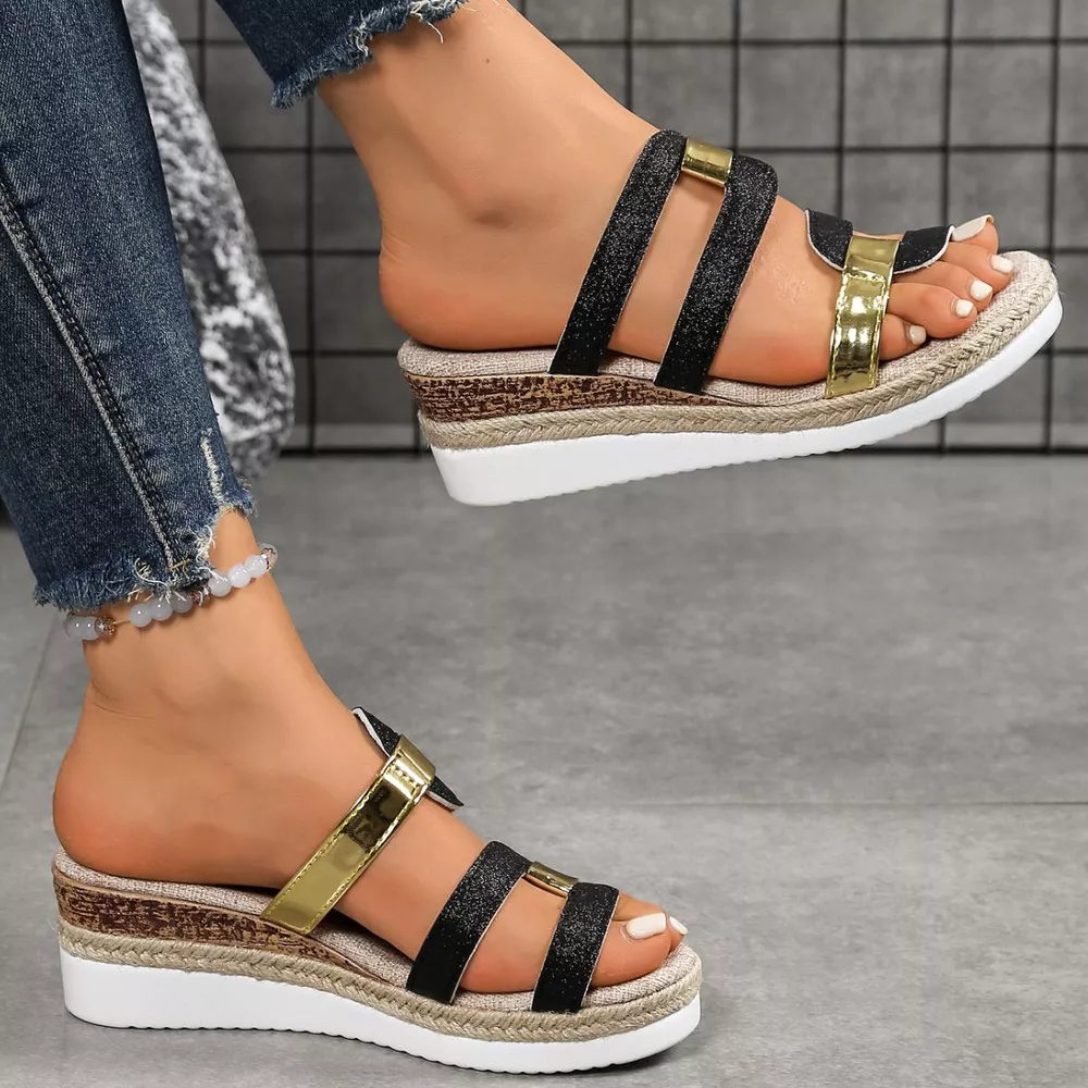 Open Toe Wedge Sandals, image 6