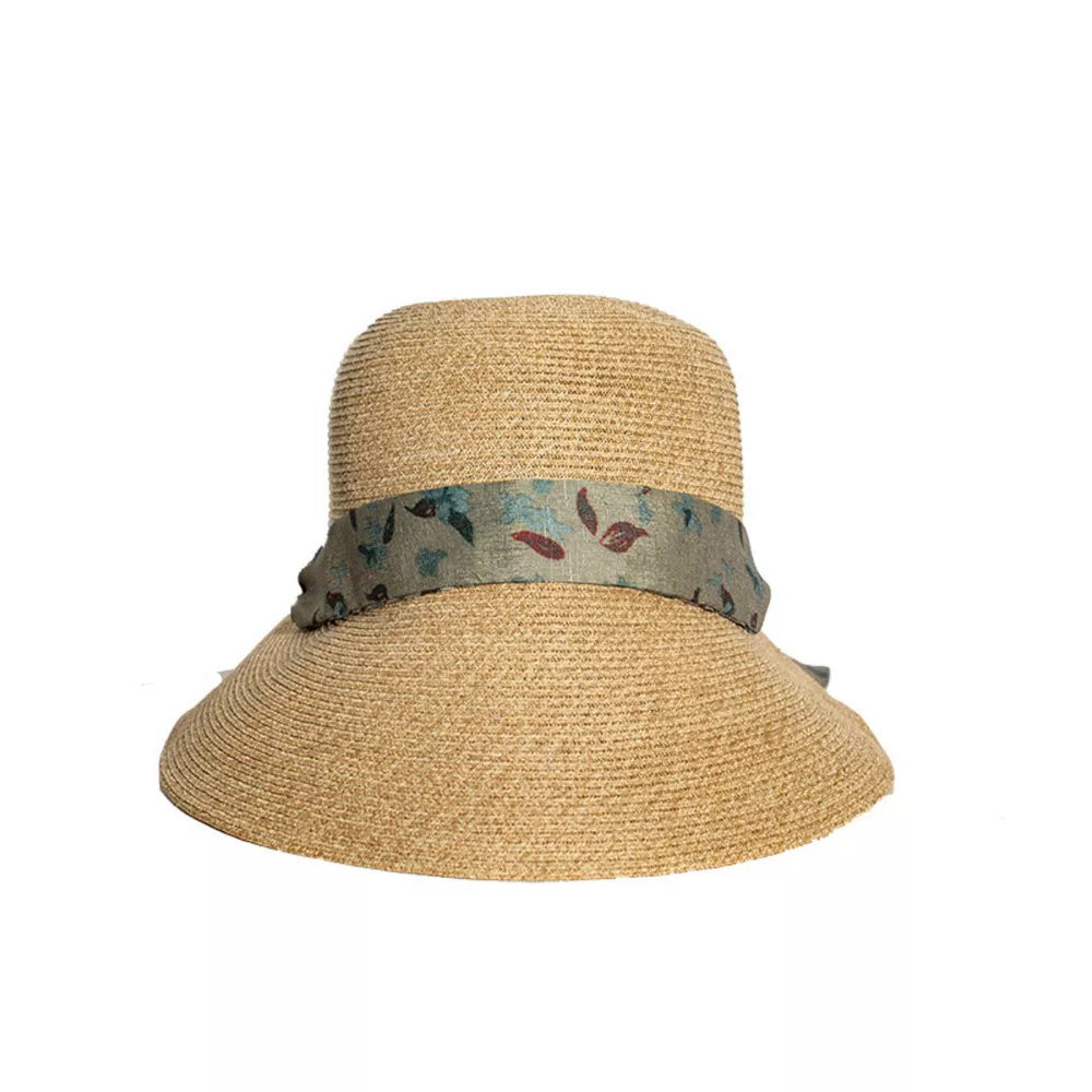 Floral Ribbon Straw Sun Hat, image 7
